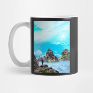 Japanese Cloud Buildings Mug